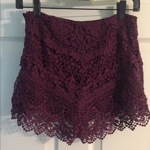 Lace shorts